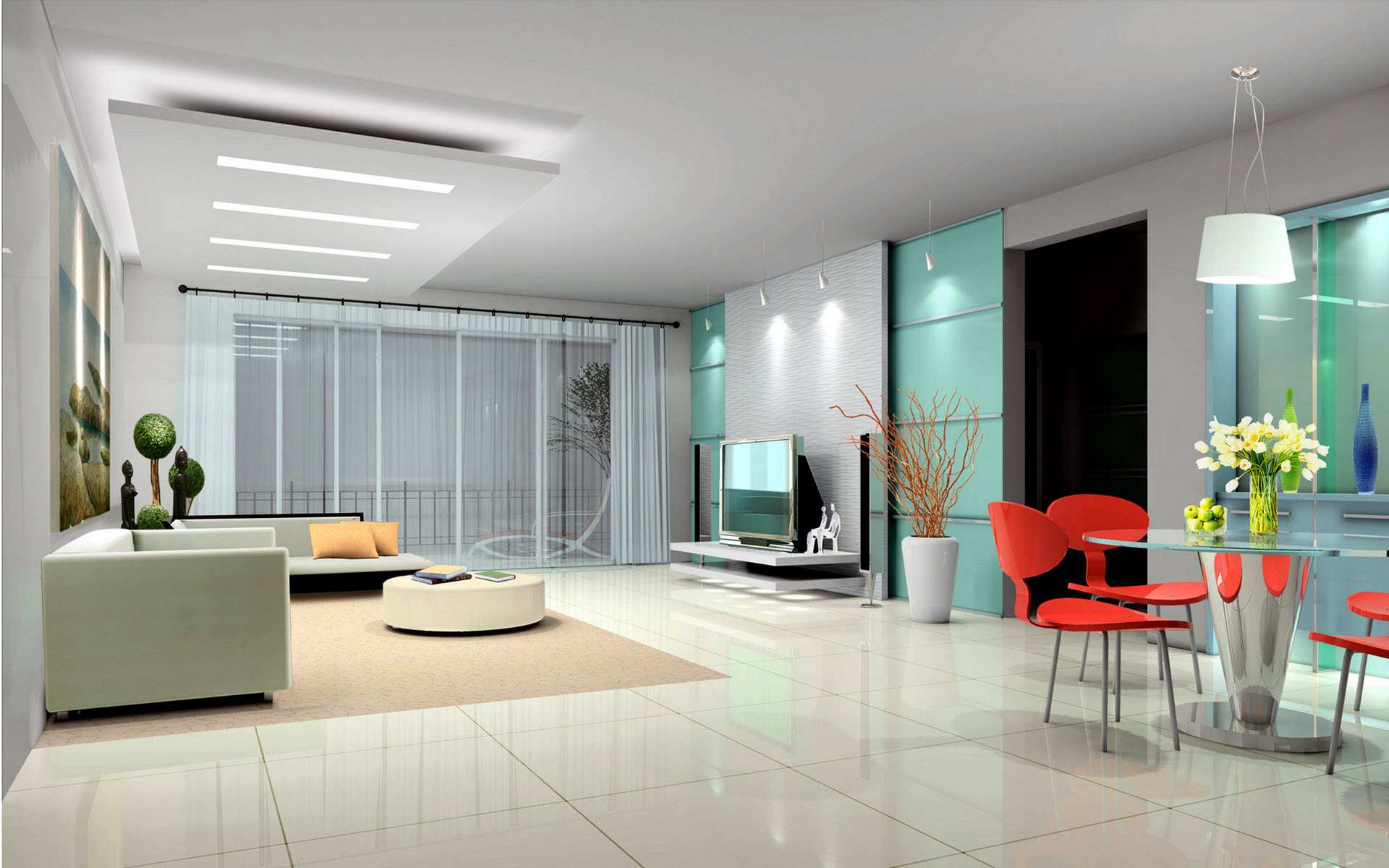 Salon futuriste