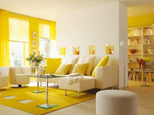 Pourquoi opter pour un salon jaune